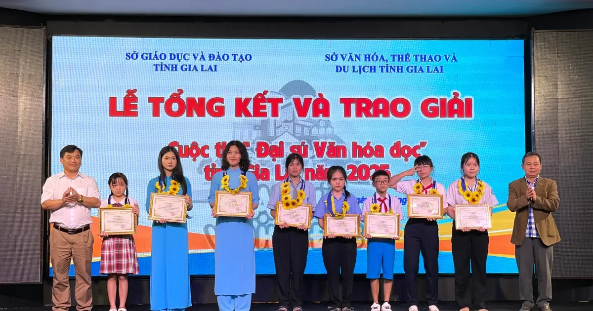 Gia Lai: Trao giải cuộc thi “Đại sứ Văn hóa đọc” và “Giới thiệu sách trực tuyến” năm 2025