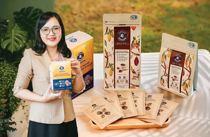 Người phụ nữ nâng tầm giá trị trái ca cao - Vietnam.vn