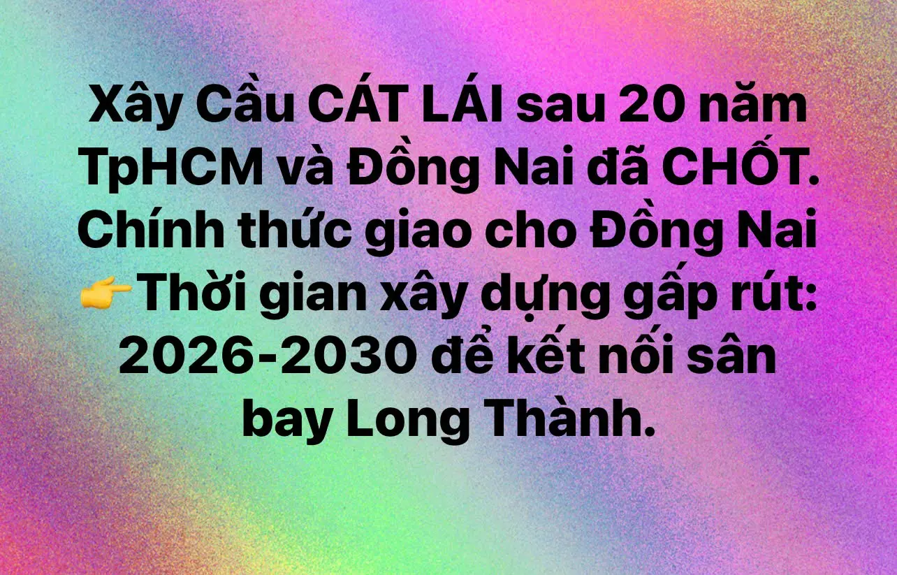 Cầu Cát Lái Sắp Khởi Công: Kết Nối Sân Bay Long Thành Theo Chỉ Đạo Chính Phủ