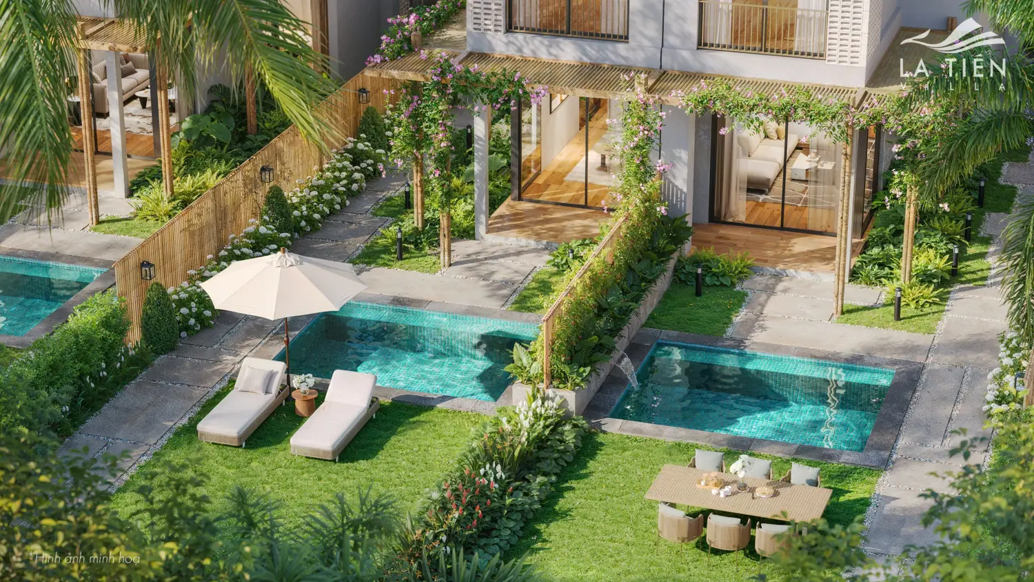 La Tiên Villa: Không Gian Sống Hòa Mình Vào Thiên Nhiên Vịnh Ngọc