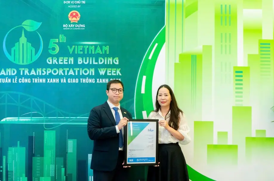 Meygroup khẳng định chất lượng bất động sản tinh khiết trung tâm Hà Nội với chứng nhận EDGE cho Galia Hanoi