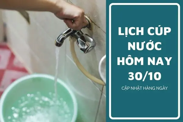 Lịch Cúp Nước TP.HCM 30/10 và Sáng 31/10: Danh Sách Các Khu Vực Bị Ảnh Hưởng và Giải Pháp