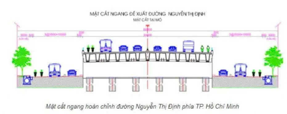 Mở Rộng Đường Nguyễn Thị Định: Lên Đến 12 Làn Xe, Kết Nối Cầu Cát Lái