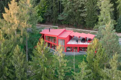 Biệt thự hiện đại nổi bật giữa rừng vân sam với thiết kế độc đáo tại ngoại ô Praha