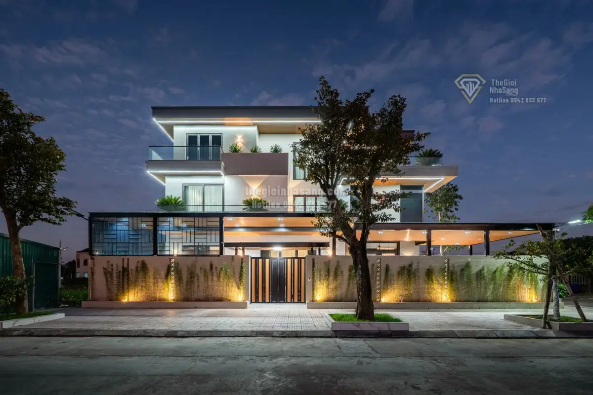 Biệt thự hiện đại tại Hưng Yên: Tối ưu ánh sáng và không gian sống cho gia đình trẻ