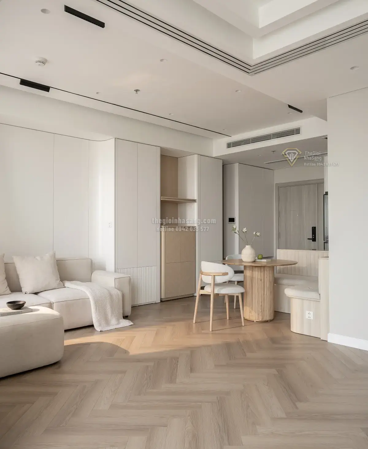 Cải Tạo Căn Hộ 73,5 m2 Tại Hà Nội: Giải Pháp Mở Rộng Không Gian Sống Và Làm Việc Hiện Đại