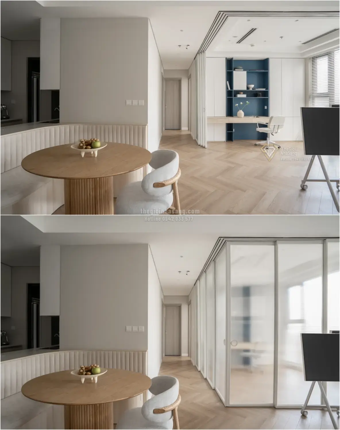 Cải Tạo Căn Hộ 73,5 m2 Tại Hà Nội: Giải Pháp Mở Rộng Không Gian Sống Và Làm Việc Hiện Đại