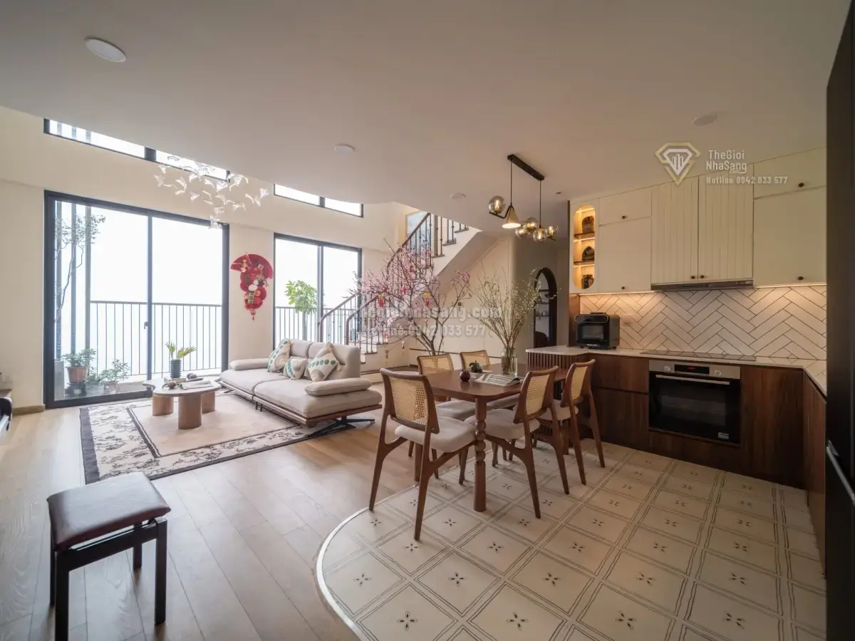 Cải Tạo Penthouse 140m2 Phong Cách Farmhouse Tại Hưng Yên Với Chi Phí 1,4 Tỷ Đồng