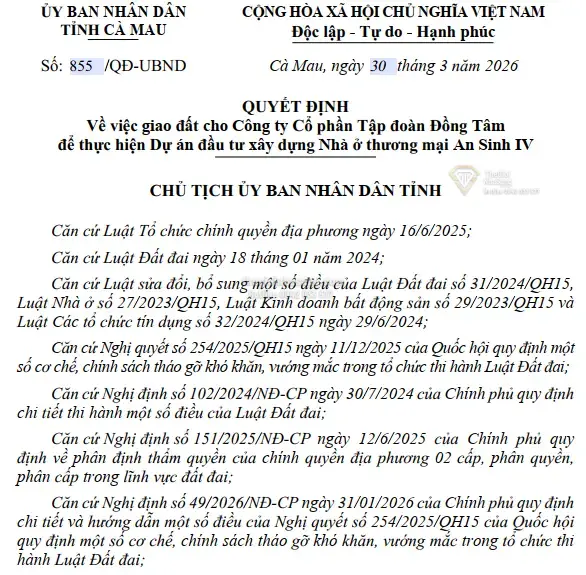 Cập nhật tiến độ dự án An Sinh IV tại Cà Mau: Bước tiến mới trong phát triển đô thị và nhà ở xã hội