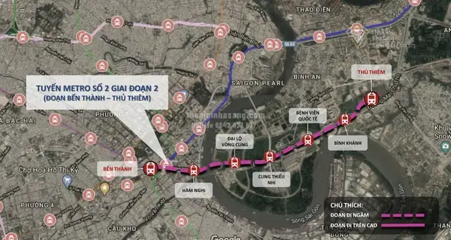 Cập nhật tiến độ tuyến metro kết nối TP.HCM và sân bay Long Thành do THACO đề xuất