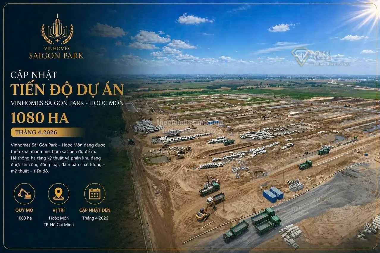 Cập Nhật Tiến Độ Vin Hóc Môn: Hạ Tầng Đang Tăng Tốc, Cơ Hội Đầu Tư Bất Động Sản Cao Cấp Nổi Bật