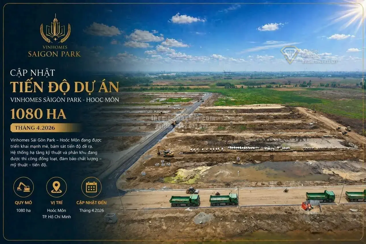 Cập Nhật Tiến Độ Vin Hóc Môn: Hạ Tầng Đang Tăng Tốc, Cơ Hội Đầu Tư Bất Động Sản Cao Cấp Nổi Bật
