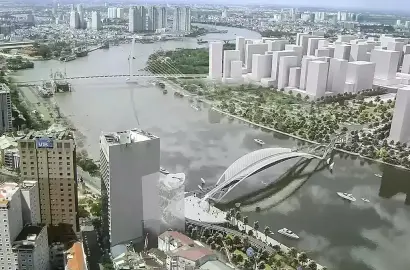 Cầu đi bộ qua sông Sài Gòn: Đòn bẩy hạ tầng mở rộng không gian đô thị và cơ hội đầu tư bất động sản Thủ Thiêm 2027