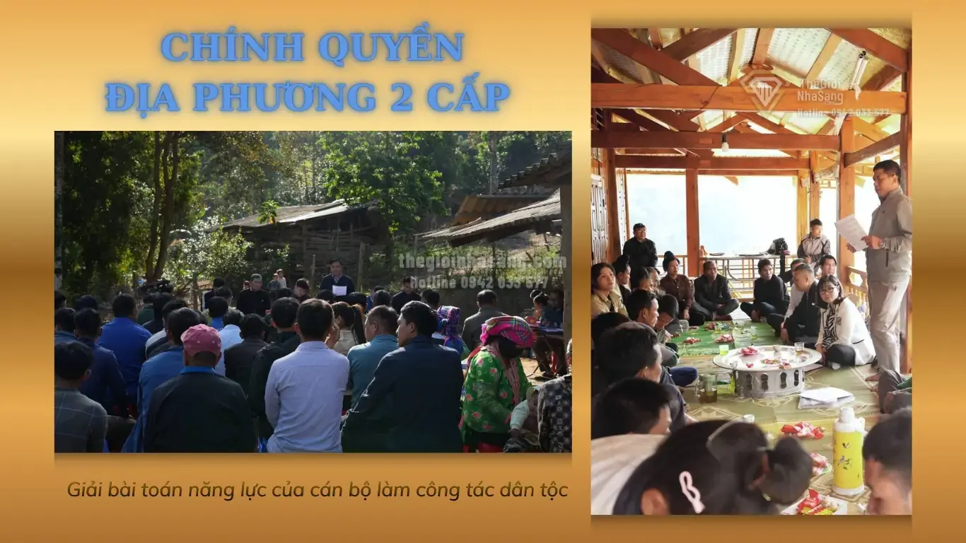 Chính quyền địa phương 2 cấp và thách thức nâng cao năng lực cán bộ dân tộc trong phát triển bền vững vùng sâu vùng xa