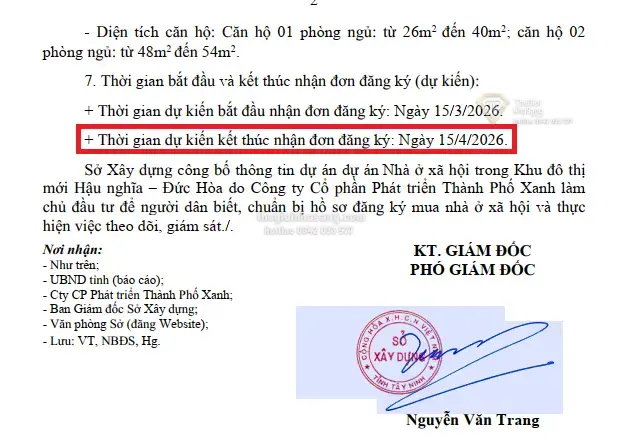 Cơ hội cuối cùng sở hữu nhà ở xã hội Green Nestera tại trung tâm Tây Ninh