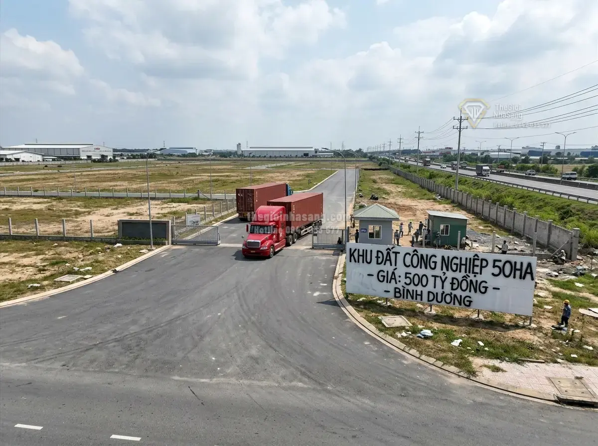 Đất nền cụm công nghiệp Phú Giáo Bình Dương 500 tỷ 50ha