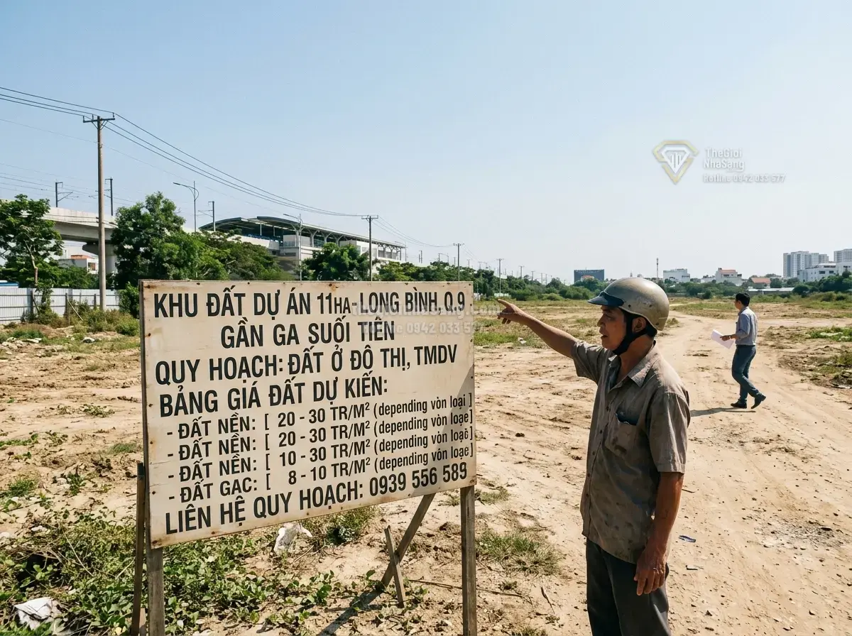 Đất nền Lúa Non Ngon Q9 Quận 9 11ha giá 220 tỷ