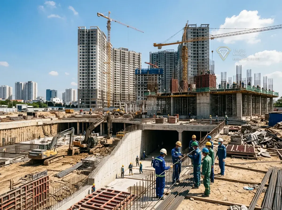 Đất xây dựng TTTM & CHCC dự án tại Trường Thạnh, Quận 9, diện tích 25623.5m2, giá 70X tỷ