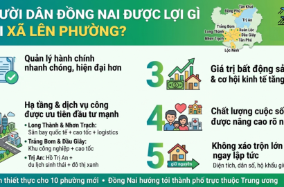 Đồng Nai Thành Lập 10 Phường Mới: Cơ Hội Vàng Cho Phát Triển Bất Động Sản Và Đô Thị Hiện Đại