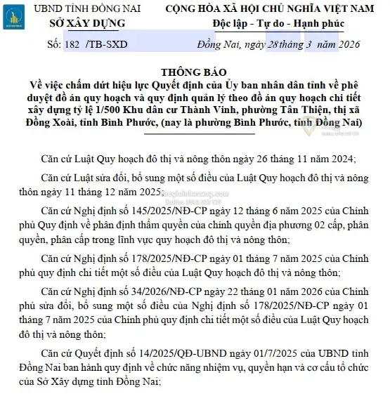 Đồng Xoài Bỏ Quy Hoạch Dự Án Treo Gần 10 Năm: Cơ Hội Mới Cho Thị Trường Bất Động Sản Bình Phước