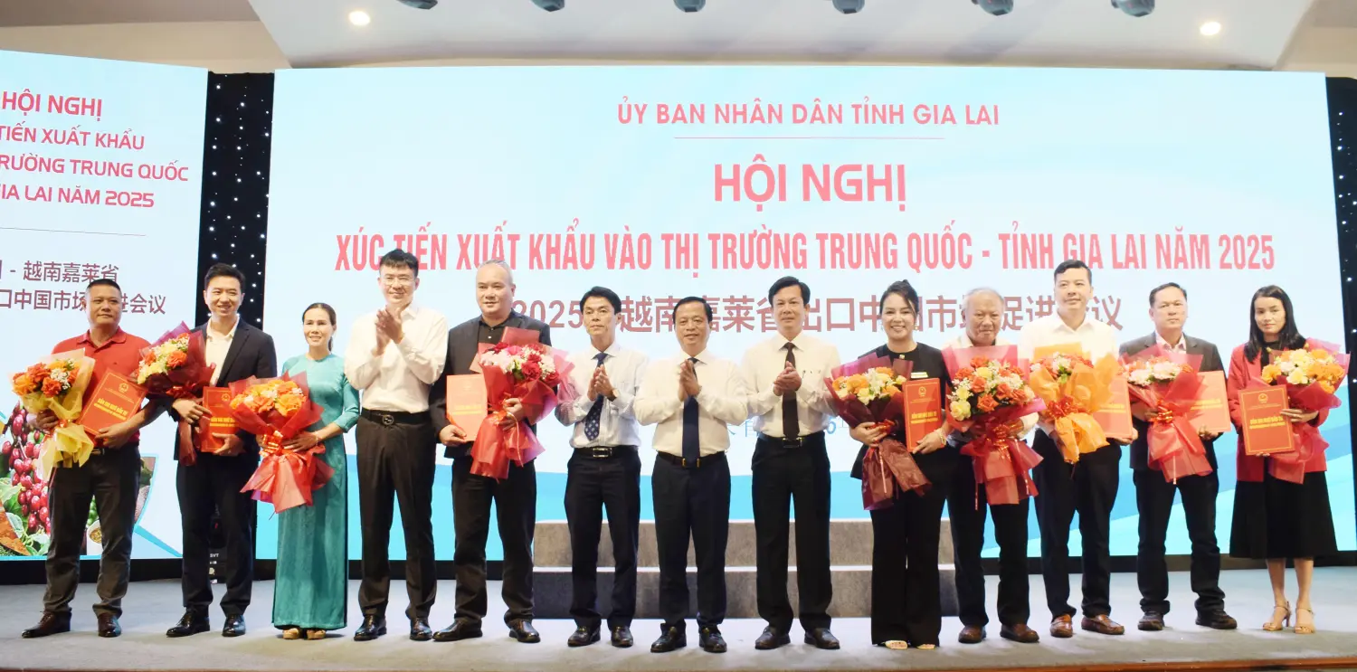 Hội nghị Xúc tiến xuất khẩu vào thị trường Trung Quốc – Tỉnh Gia Lai năm 2025