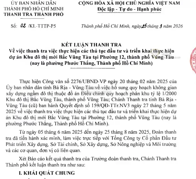 Dự Án Khu Đô Thị Bắc Vũng Tàu 15 Năm Chưa Khởi Công: Nguyên Nhân và Triển Vọng Tái Khởi Động