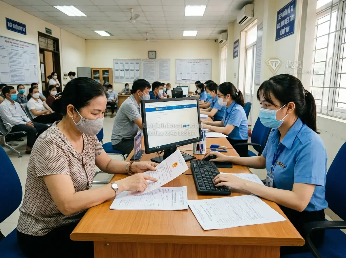 Giấy chứng nhận cấp đổi sau 2004 có được xác định lại diện tích đất ở theo quy định mới?