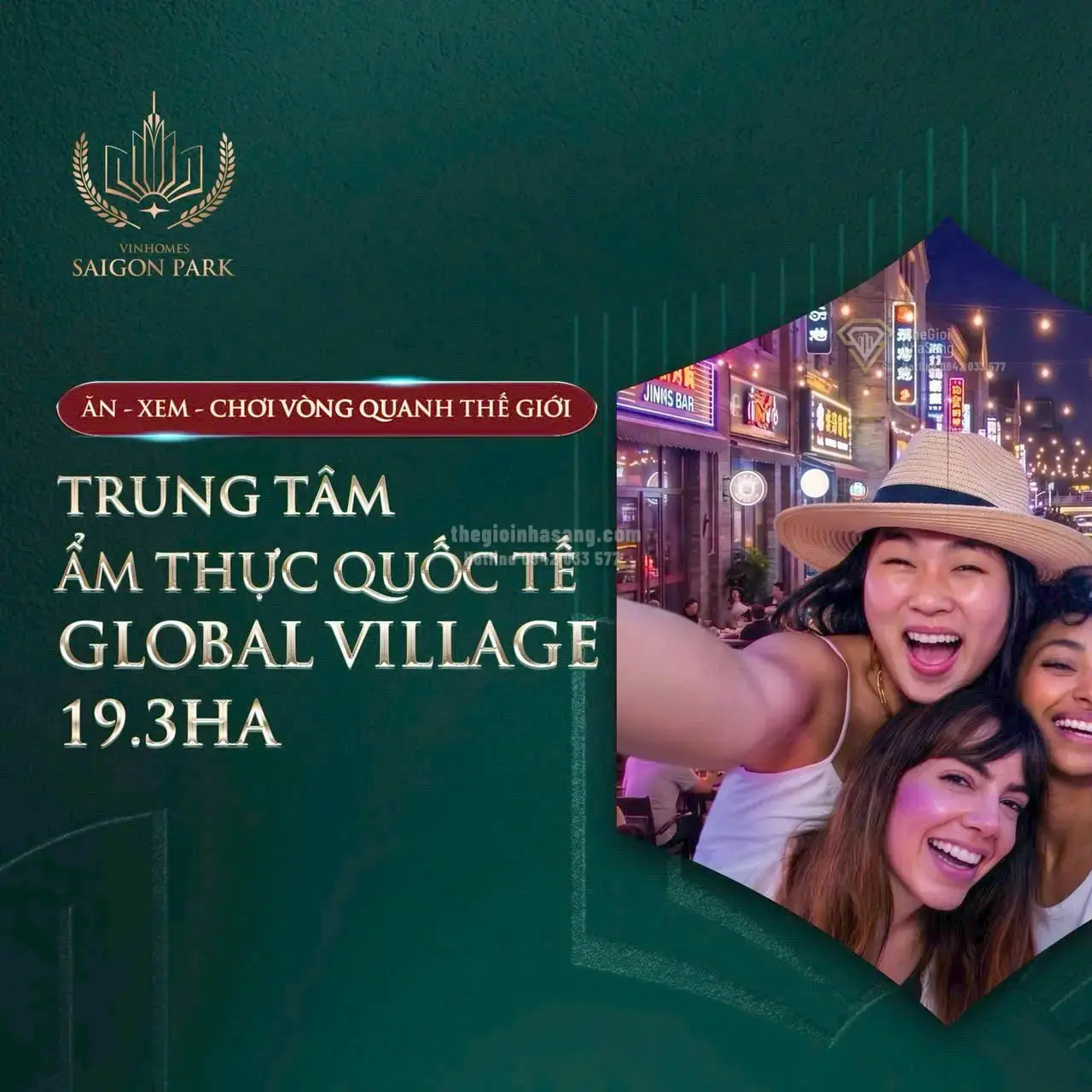 Global Village Vinhomes Saigon Park: Trung tâm ẩm thực và kinh tế đêm mới tại Tây Bắc TP.HCM