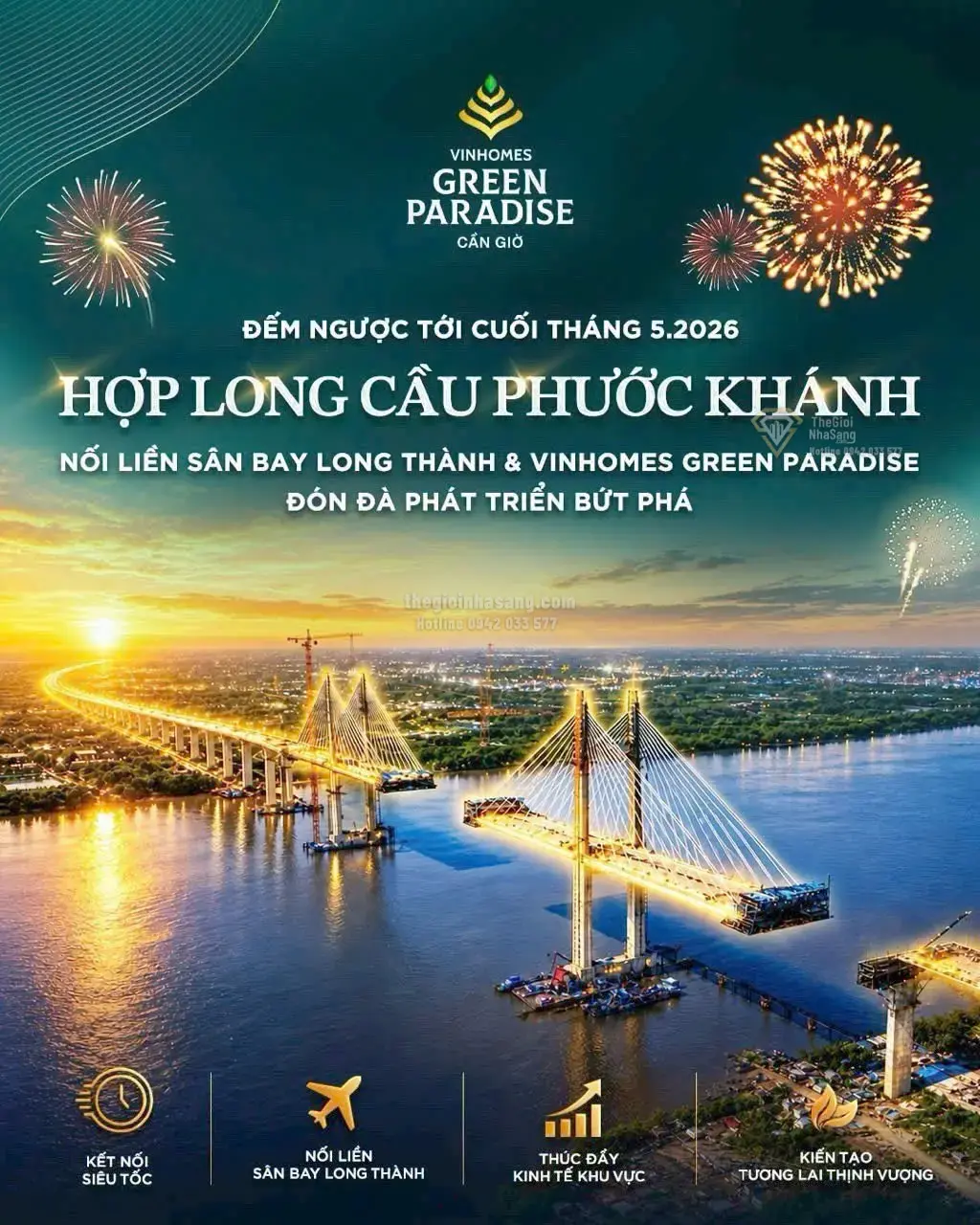 Hợp Long Cầu Phước Khánh: Bước Đột Phá Mở Ra Thời Đại Mới Cho Siêu Đô Thị Biển Cần Giờ