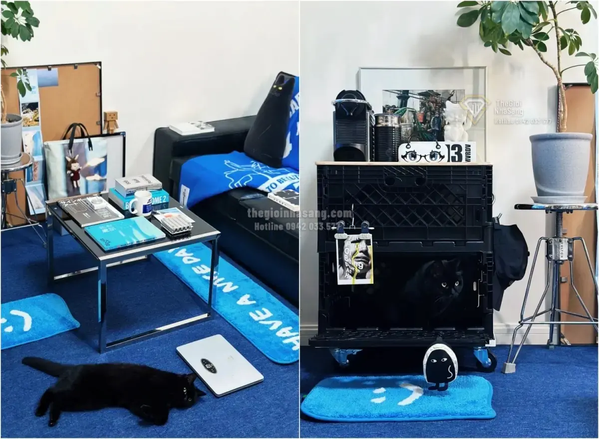 Khám Phá Thiết Kế Căn Hộ Phong Cách Đại Dương Xanh Đầy Linh Hoạt Của Nữ Designer Hướng Nội