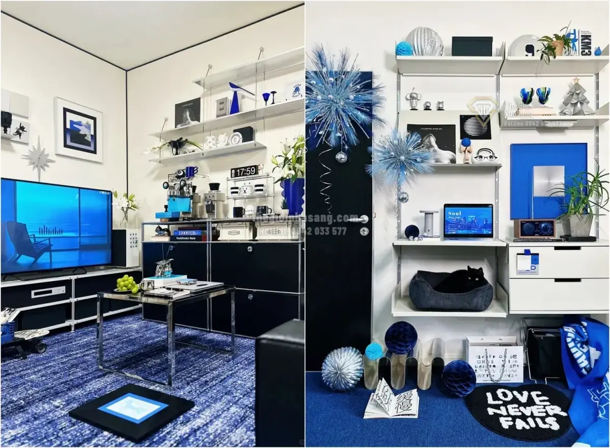 Khám Phá Thiết Kế Căn Hộ Phong Cách Đại Dương Xanh Đầy Linh Hoạt Của Nữ Designer Hướng Nội