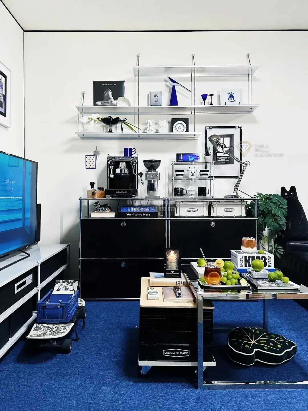 Khám Phá Thiết Kế Căn Hộ Phong Cách Đại Dương Xanh Đầy Linh Hoạt Của Nữ Designer Hướng Nội