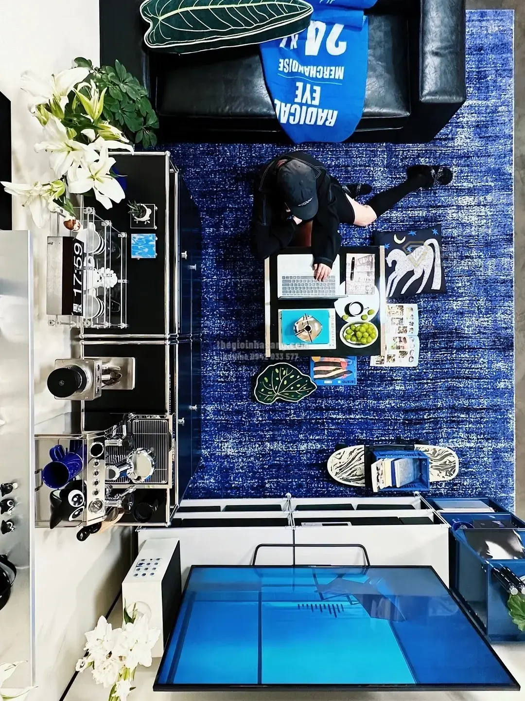 Khám Phá Thiết Kế Căn Hộ Phong Cách Đại Dương Xanh Đầy Linh Hoạt Của Nữ Designer Hướng Nội