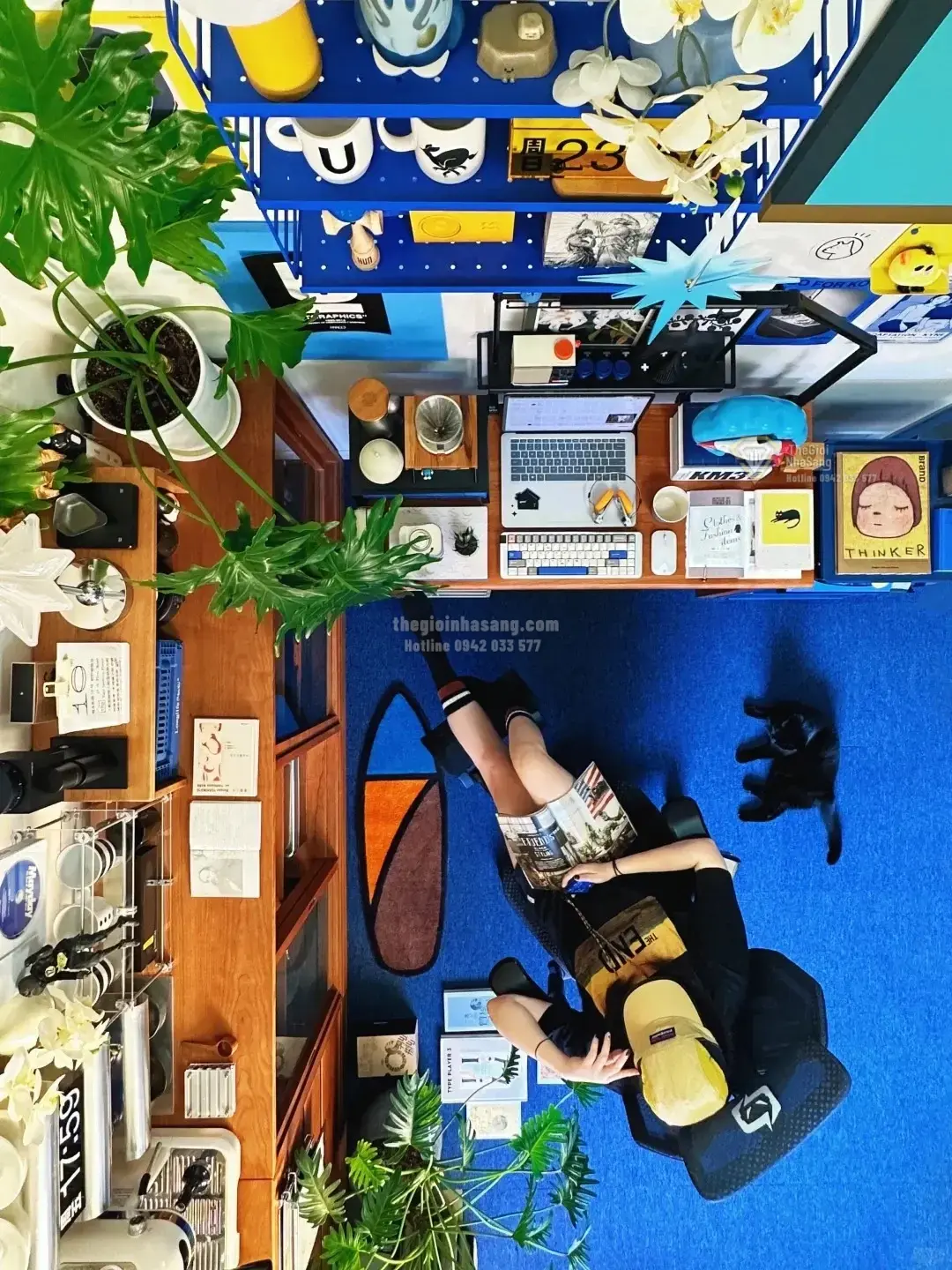 Khám Phá Thiết Kế Căn Hộ Phong Cách Đại Dương Xanh Đầy Linh Hoạt Của Nữ Designer Hướng Nội