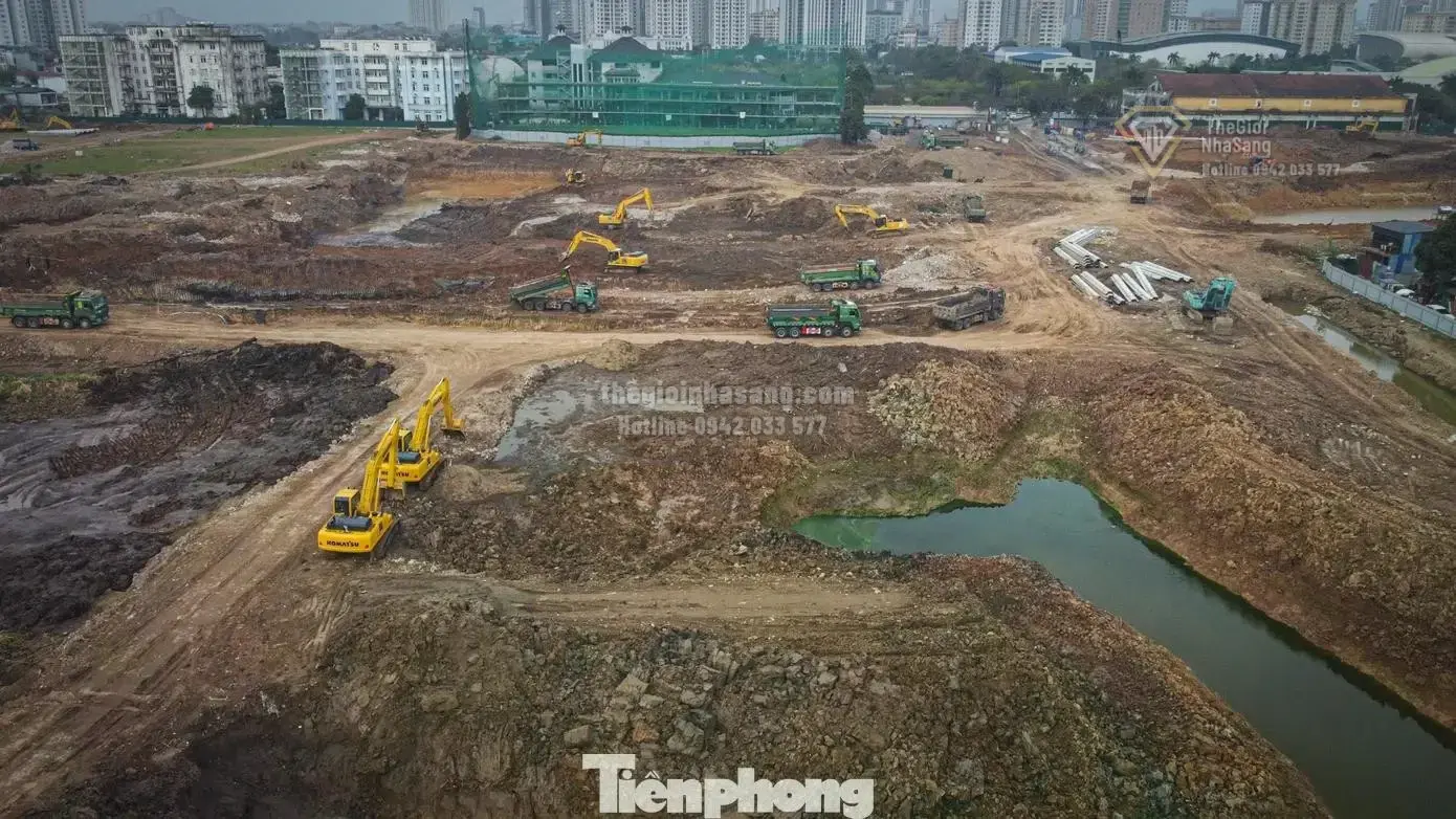 Khẩn Trương Tháo Gỡ Điểm Nghẽn Mặt Bằng Thi Công Dự Án Hồ Điều Hòa Phú Đô