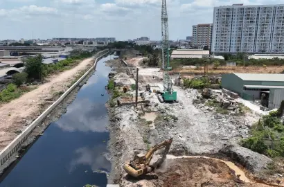Khó Khăn Vật Liệu Gây Áp Lực Lớn Đến Tiến Độ Dự Án Cải Tạo Kênh Tham Lương – Bến Cát – Rạch Nước Lên Tại TP.HCM