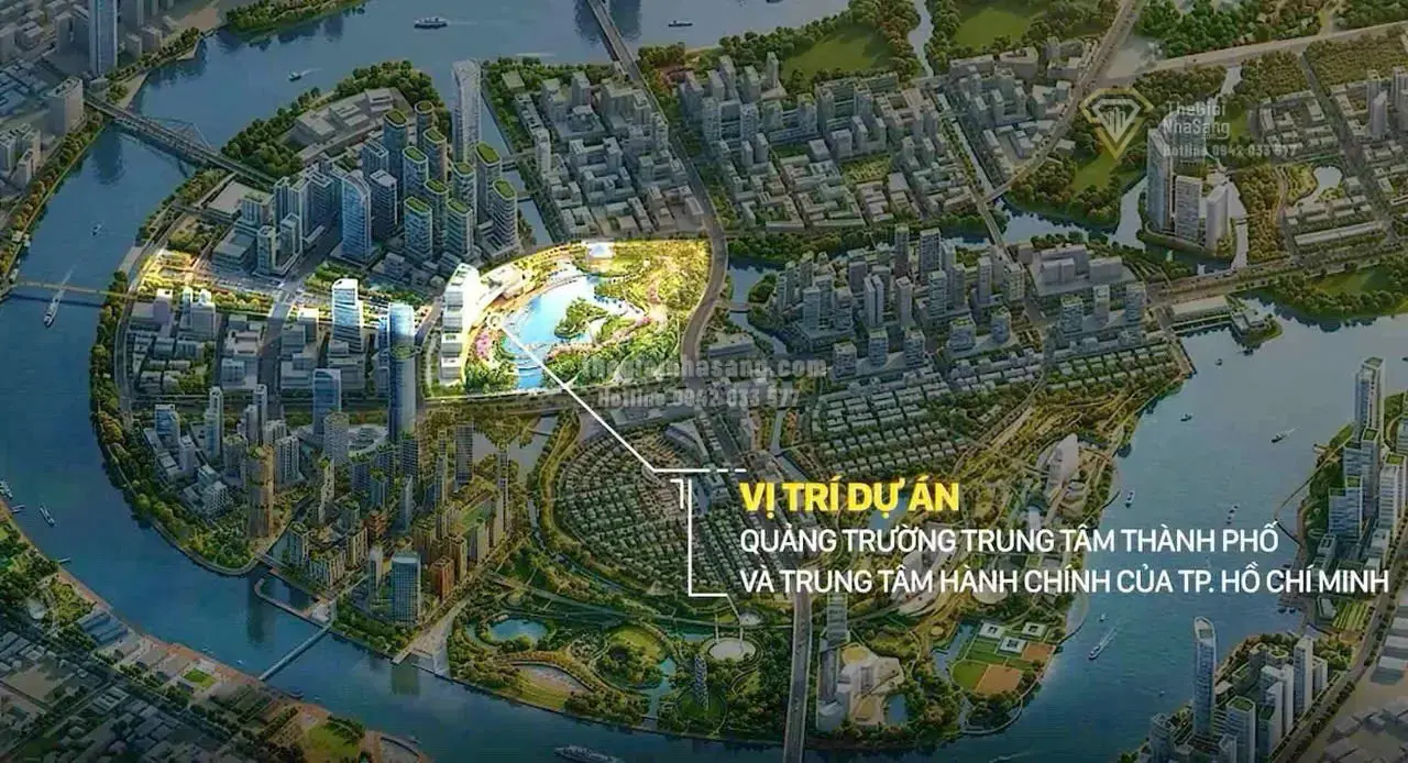 Khởi công Quảng trường Trung tâm và Trung tâm hành chính Thủ Thiêm: Bước tiến đột phá cho bất động sản cao cấp TP.HCM