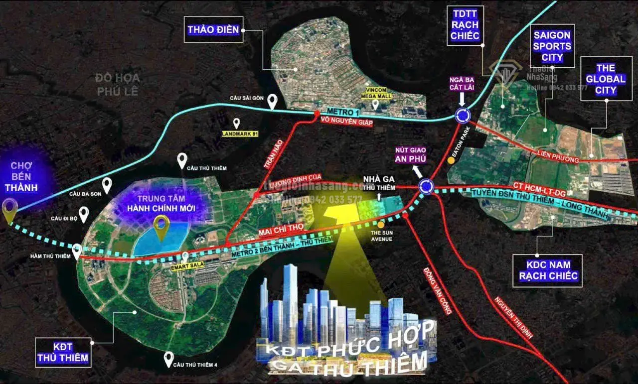 Khu Đô Thị Phức Hợp Ga Thủ Thiêm: Cơ Hội Vàng Đón Đầu Bước Chuyển Mình Thế Kỷ Tại Thủ Thiêm