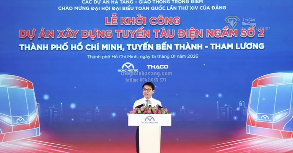 Liên danh Thaco và Tập đoàn Đường sắt Trung Quốc chính thức triển khai dự án Metro Bến Thành - Tham Lương tại TP.HCM