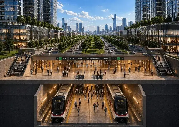 Metro Bến Thành - Thủ Thiêm: Tuyến metro sâu nhất TP HCM mở ra cơ hội bứt phá cho thị trường bất động sản cao cấp