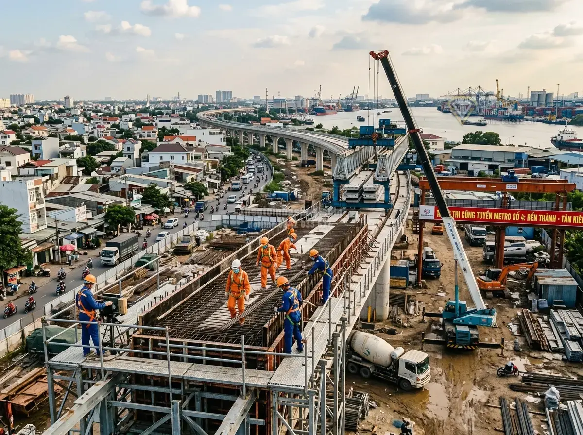 Metro Số 4 TP.HCM: Đòn Bẩy Mới Kích Hoạt Thị Trường Bất Động Sản Nam Sài Gòn