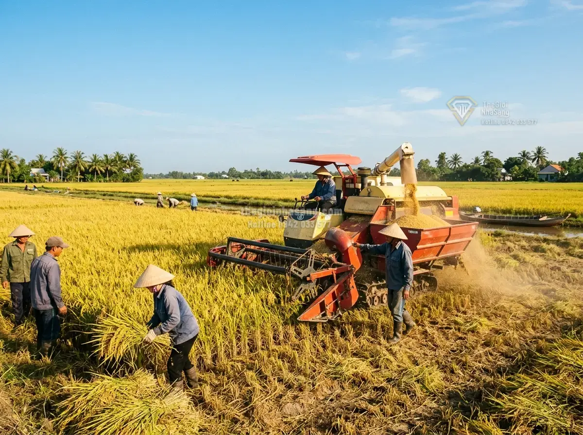 Ngành Lúa Gạo Việt Nam 2026: Thách Thức Tái Cấu Trúc và Cơ Hội Đầu Tư Bất Động Sản Nông Nghiệp Bền Vững