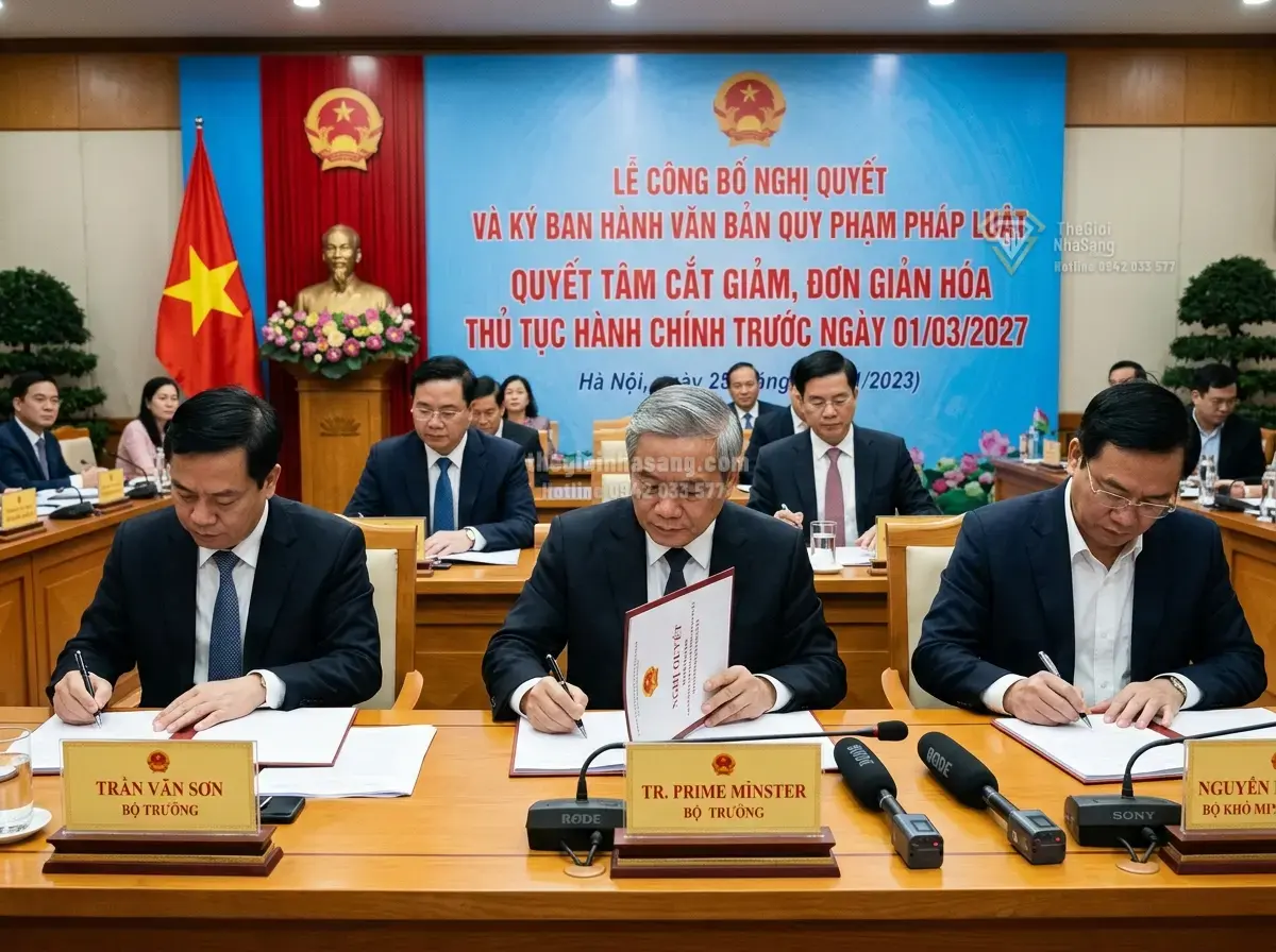 Nghị quyết cắt giảm thủ tục hành chính 7 lĩnh vực trọng yếu: Tác động đến thị trường bất động sản và đầu tư tài chính 2026
