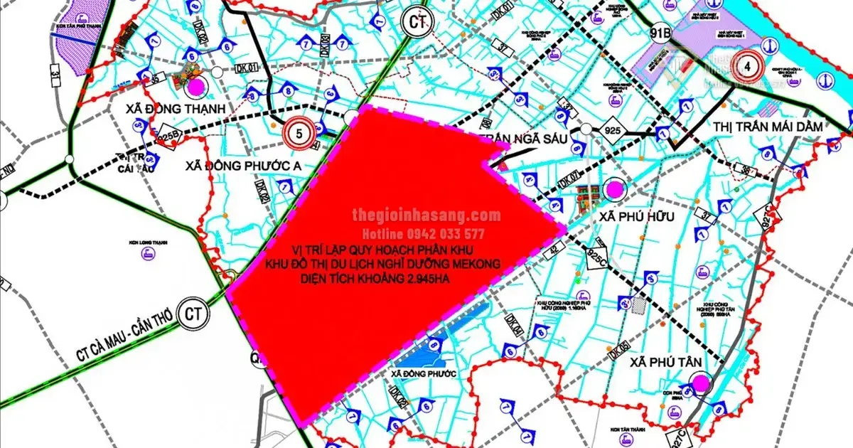 Phê duyệt quy hoạch siêu dự án Khu đô thị du lịch nghỉ dưỡng Mekong tại Cần Thơ: Bước ngoặt phát triển miền Tây