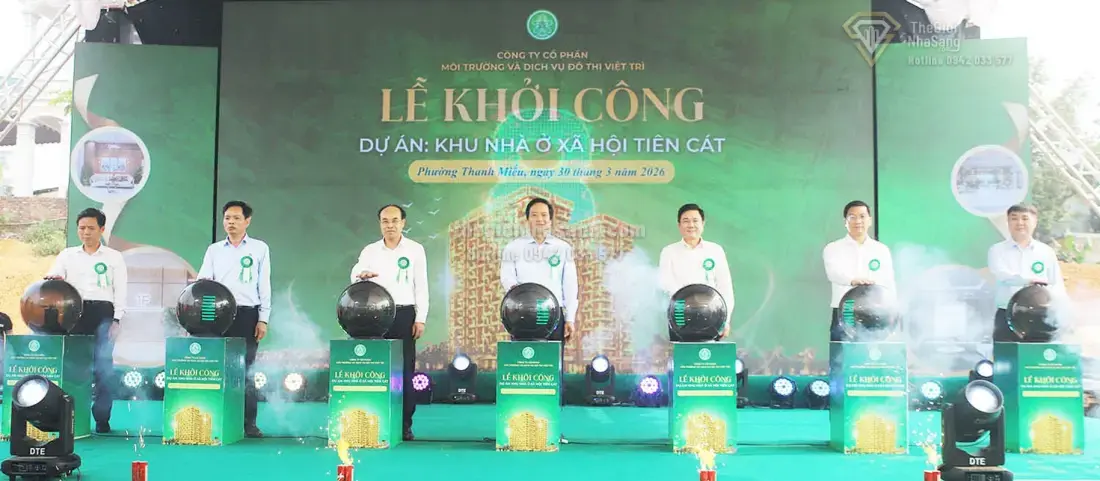 Phú Thọ Khởi Công Dự Án Nhà Ở Xã Hội Tiên Cát: Bước Tiến Mới Trong Phát Triển Nhà Ở Cho Người Thu Nhập Thấp