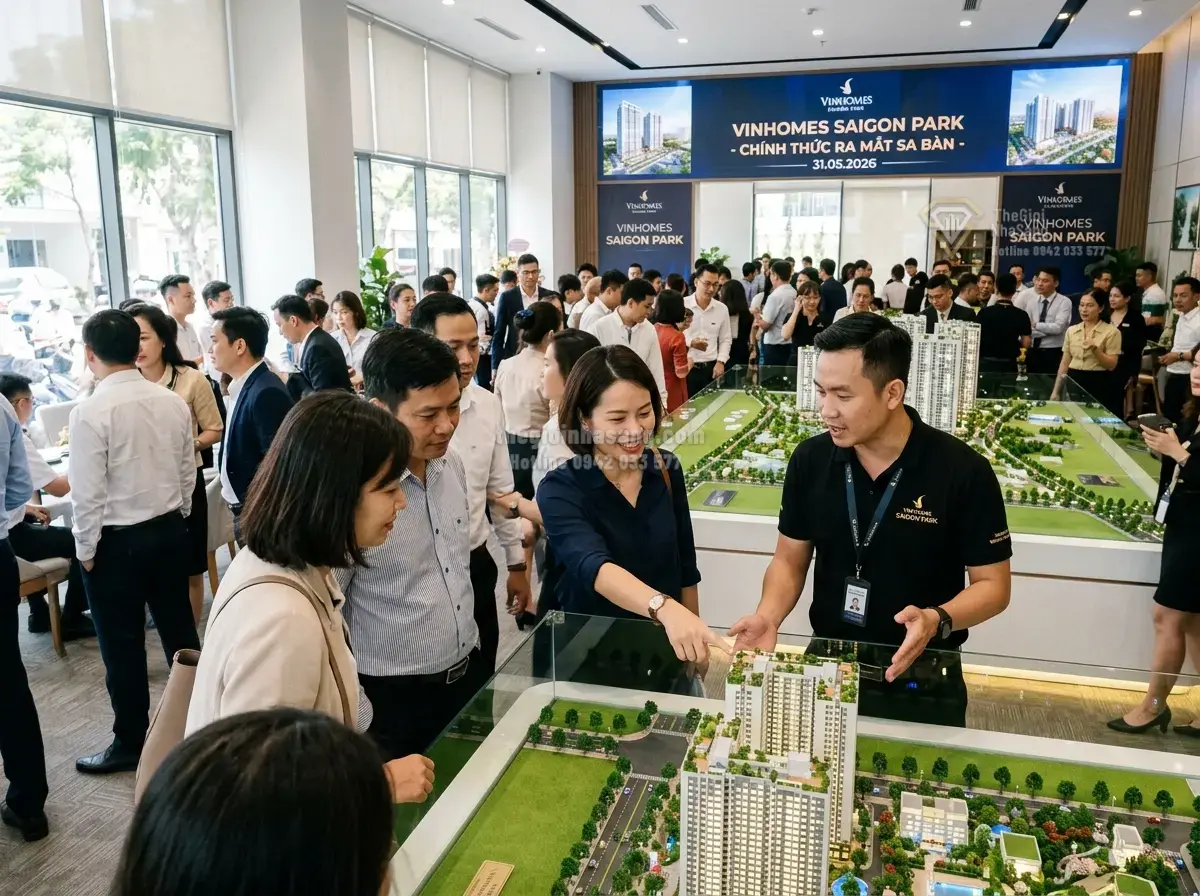 Ra Mắt Sa Bàn Vinhomes Saigon Park: Cơ Hội Vàng Cho Thị Trường Bất Động Sản Tây Bắc TP.HCM Năm 2026