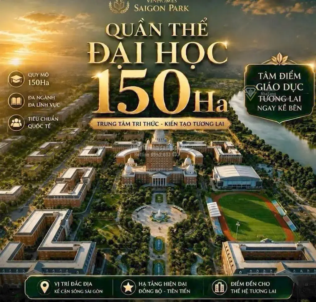 Sắp xuất hiện đại học đẳng cấp quốc tế tại Vinhomes Sài Gòn Park Hóc Môn: Cơ hội vàng cho thị trường bất động sản phía Nam
