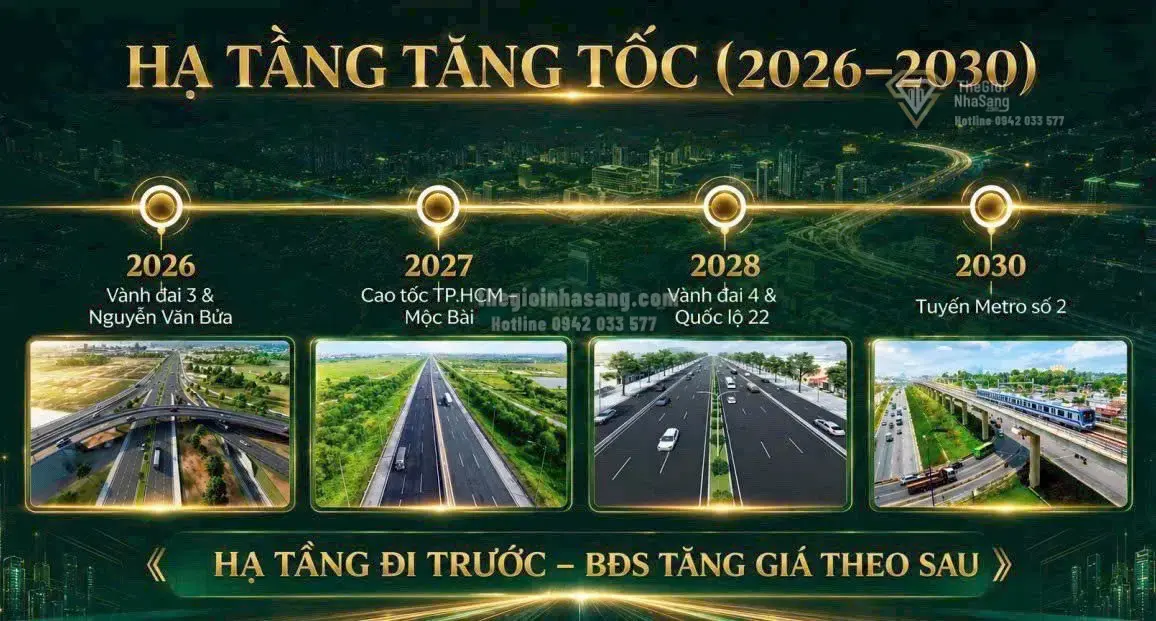 Tây Bắc TP.HCM: Chu kỳ phát triển mới của thị trường bất động sản giai đoạn 2026-2030