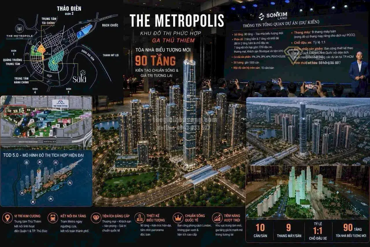 The Metropolis Thủ Thiêm: Biểu Tượng Mới Của Đô Thị Thông Minh Và Hạ Tầng Vàng Tại TP.HCM