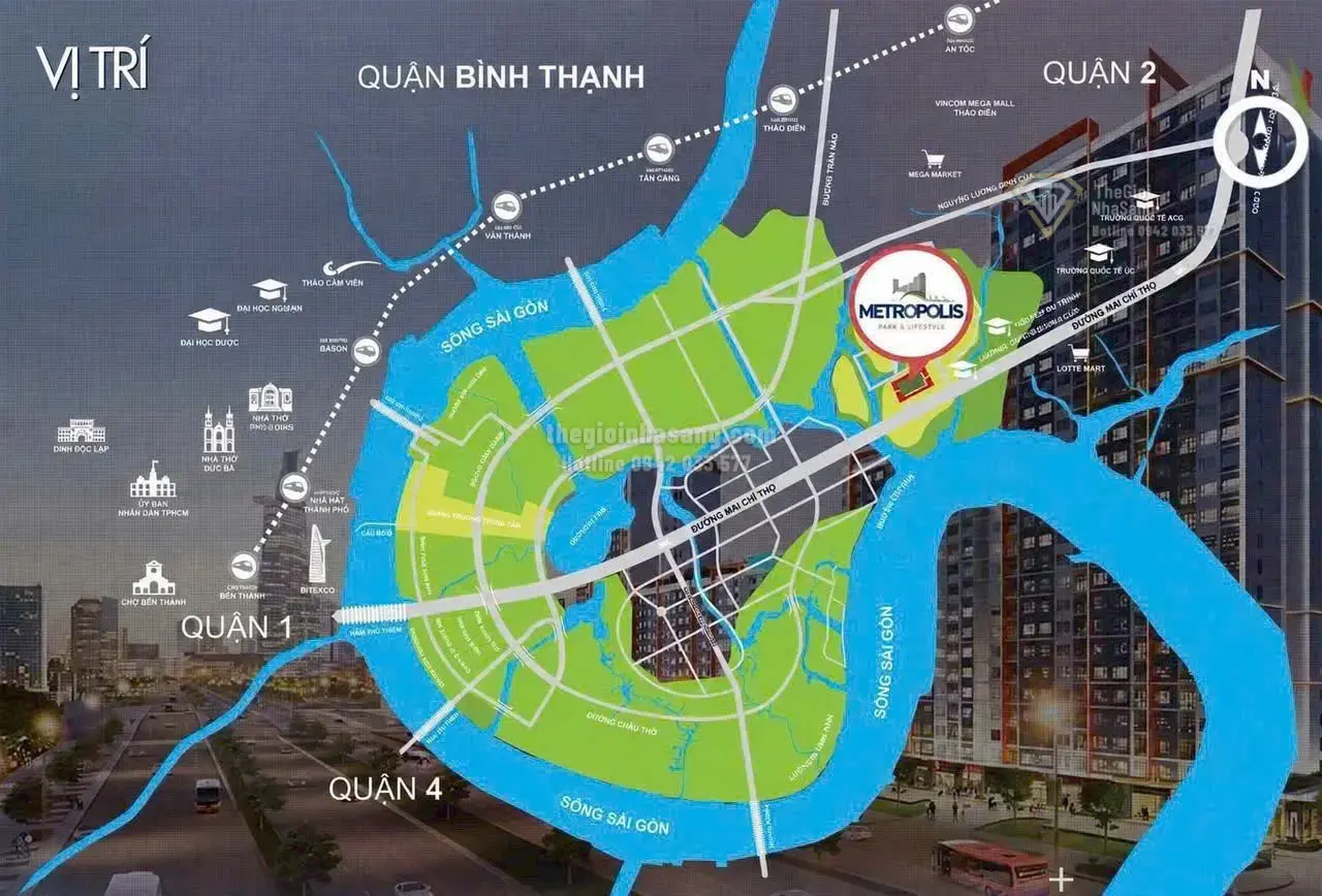 The Metropolis Thủ Thiêm và Sức Mạnh Kích Hoạt Giá Trị Thương Mại Từ Nhà Ga TOD Trung Tâm